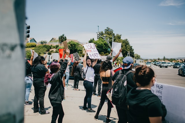 People gathering for a cause they believe in.