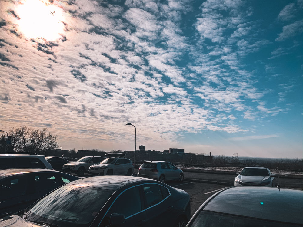 Cloudy sky in Montréal